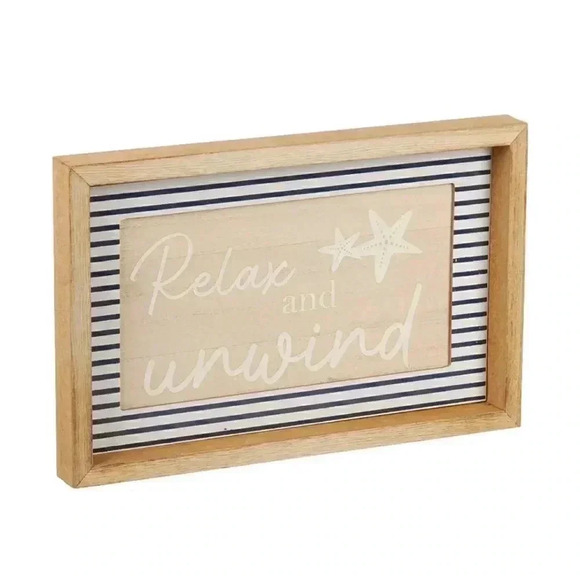 Relax and Unwind Tabletop Sign - Picture 1 of 1
